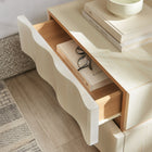 Modway - Isola 2 tiroirs Table de chevet, Chêne blanc clair-Base du socle
