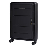 Tucci Italy - Davanti Bagages enregistrés rigides durables de 26 po - Noir-Design pliable – Se plie à plat pour un rangement sans tracas dans les garde-robes, sous les lits ou les coffres de voiture, et est idéal pour les voyageurs occasionnels ou les espaces limités