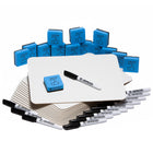 Charles Leonard Kit de tableau blanc effaçable à sec pour la classe, comprenant 30 tableaux, 30 marqueurs et 30 effaceurs.-Ce kit complet contient tout le nécessaire pour la classe ! 30 tableaux blancs unis, de 23 x 30 cm. Ces tableaux effaçables à sec individuels sont suffisamment grands pour travailler sur les mathématiques, le français ou le dessin. Écrire et effacer, c'est aussi simple que ça !
