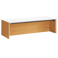 Modway - Kinetic Support mural de 49" Bureau - White Natural-Bureau mural