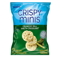Quaker - Crispy Minis Saveur Aneth Croquant Galettes de Riz Brun - 33g - Paquet de 32-Sans arome ni colorants artificiels