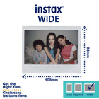 Fujifilm - Films Instantanés «Métallique Brossé» Instax Wide (10 Poses)-10 feuilles par boîte