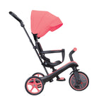 Globber - Tricycle Explorer – Rose Corail-Canopy amovible, réglable et pliable, fabriqué en polyester anti-UV (UPF 50+) pour une protection solaire supplémentaire