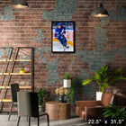 William Nylander Toronto Maple Leafs Skating sur toile - Toile encadree - 22" x 31"-Sous licence officielle de la LNH et de l'AJLNH
