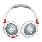 JBL - Junior 470NC Casque circum-auriculaire sans fil à réduction de bruit pour enfant - Blanc-50 heures d’autonomie de batterie