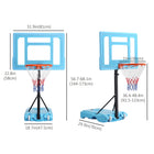Soozier – Panier de basketball pour le bord de piscine-Fabriqué en matériau durable pour une utilisation longue durée 
