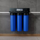 iSpring - WGB32BM Système de traitement d'eau domestique à 3 étapes avec filtre à sédiments, bloc de charbon actif et filtre réducteur de fer et de manganèse-Élimination de jusqu’à 99 % du chlore pour une eau plus propre et saine