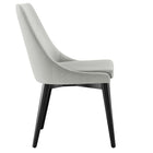 Modway - Viscount Performance Velvet Chaise à manger - Gris clair-Assemblée requise