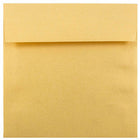  JAM Paper Enveloppes d'invitation carrées métalliques 6,5 x 6,5 po - Stardream Gold - paquet de 25-Couleur : Stardream doré.