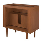 Modway - Cassia 36" Bois de teck Armoire de toilette de salle de bain (lavabo non inclus) - Naturel-8