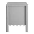 Modway - Emmeline À 2 tiroirs festonnés Table de chevet, Gris clair-5