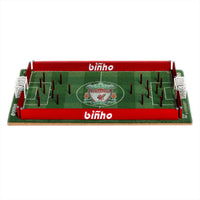 Binho - Jeu De Société Édition Classique LIVERPOOL -Jeu officiellement licencié par Liverpool FC : Comprend le célèbre blason de Liverpool au centre du terrain pour une expérience authentique.