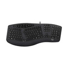 Adesso - Clavier ergonomique USB - disposition bilingue canadienne - finition noire-Clavier USB ergonomique pour le confort