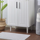 Modway - Augusta 24" Armoire de toilette de salle de bain (lavabo non inclus) - Blanc-Assemblée requise