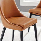 Modway - Viscount Cuir végane Chaise à manger - Tan-Rembourrage en cuir végane