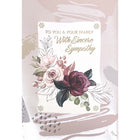 Rosedale Gold - Cartes de souhaits Sympathie avec enveloppes – 5-1/2 po x 8 po – Fleurs rouges et roses – paquet de 6-Cartes de souhaits qualité boutique