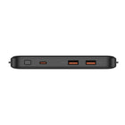 Kopplen - Batterie externe 20000 mAh 100 W PD avec câbles intégrés – Noire-Élégante et portable : Son profil mince est parfait pour les déplacements, se glissant facilement dans les sacs et sacs à dos pour une recharge partout