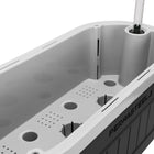 Permasteel - Jardinière à arrosage automatique avec supports de fixation - noir-Matériau : polypropylène