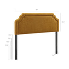 Modway - Magnolia Tissu rembourré Tête de lit King Size - Cuivre-Tête de lit King Size rembourrée