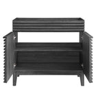 Modway - Render 36" Armoire à coiffeuse de salle de bain - Charbon de bois-8