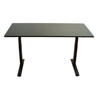 Uncaged Ergonomics – Bureau assis debout Rise Up, hauteur à réglage électrique, 60 po, bambou et cadre noirs (RUBBK)-Superbe bureau luxueux à hauteur réglable, parfait pour travailler assis/debout ou debout