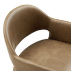 Modway - Talia Cuir végane Fauteuil à manger - Toast-9