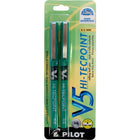 Pilot – Stylos à bille roulante Hi-Tecpoint V5 – vert – paquet de 2  -Technologie innovante d’encre liquide pour une écriture exceptionnellement fluide