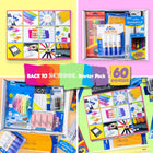 BAZIC Products - Pack de démarrage pour la rentrée scolaire, 60 unités-Qualité supérieure: Profitez de l'écriture, du coloriage et du dessin avec nos fournitures de papeterie de haute qualité. Obtenez tout ce dont les étudiants ont besoin en même temps, dans un seul package ! Nos kits de rentrée scolaire BAZIC limités constituent également d'excellents cadeaux pour les enseignants et les amis.