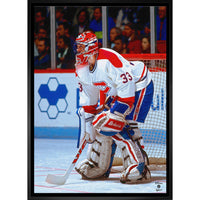 Patrick Roy 20x29 Canadiens Action-V - Toile encadree - 22" x 31"-Impression sur toile de qualité supérieure avec bordures enveloppées