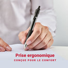 Staples - Stylo gel rétractable ProGel - pointe Moyenne - 0,7 mm - encre noire - Paquet de 4-stylo à pointe Moyenne de 0,7 mm pour une utilisation quotidienne