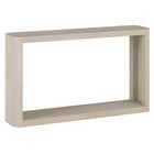 Hudson&Canal - Console Kellan , 132 cm de largeur, blanc aulne-Un design contemporain moderne pour votre entrée, votre salon, votre bureau et plus encore