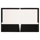JAM PaperMD – Chemise lustrée à 2 pochettes, 9 1/4 x 11 1/2 (po), noir, 100/boîte-Taille : 9 1/4 x 11 1/2 (po)