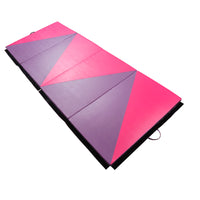 Soozier - Tapis De Gymnastique Pliant 4 pi L x 10 pi L x 2 po P - Tapis D’Exercice Avec Poignées De Transport-Utilisation polyvalente, parfait pour les roulades, les programmes d'exercices, le pilates, les étirements, le yoga, les arts martiaux, la gymnastique, les activités en crèche, et plus encore  