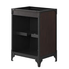 Modway - Steamforge 24" Armoire de toilette de salle de bain (lavabo non inclus) - Noyer noir-Bassin d’évier non inclus
