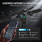 Gyrocopters - Trottinette électrique Sceptre pour adultes et adolescents - Vitesse 38 km/h - Autonomie 40 km - Application - Noir-Transformez votre appareil iOS ou Android en un tableau de bord centralisé et gérez le verrouillage antivol, le régulateur de vitesse, l'historique des trajets, les modes de vitesse ainsi que l'éclairage, le tout du bout des doigts