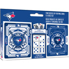 Masterpieces Puzzle Company - L'ensemble de deux jeux de cartes à jouer et dés de Toronto Blue Jays-Age: 18+