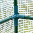 Outsunny - Serre adossée d’extérieur 7 pi x 3 pi x 7 pi-Grâce à quatre panneaux en fil métallique, il y a suffisamment d'espace pour cultiver vos plantes  
