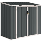 Outsunny - Abri pour bacs à ordures 5 pi x 3 pi pour 2 poubelles-Double porte avant pour un accès facile aux bacs et pour les retirer/placer à l'intérieur  
