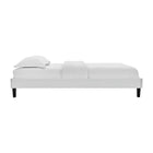 Modway - Reign Performance Velvet Cadre complet de plate-forme, Gris clair-Velours de performance résistant aux taches
