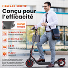Gyrocopters - Trottinette électrique Flash 6.0 pour adultes et adolescents - Vitesse 30 km/h - Autonomie 30 km - 350 W - Noir-Propulsé par un moteur sans balais de 350 W (pic à 500 W), le Flash 6.0 offre une accélération réactive sur des terrains urbains variés. Roulez en toute sérénité