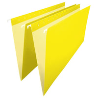 Staples Chemises suspendues de couleur, format légal, 8 1/2 po x 14 po, jaunes-Format légal