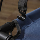 PawHut - Lit pour animal surélevé rafraîchissant portable avec auvent - 36 po L x 30 po l x 35 po H - bleu-Comprend un sac de transport pour un rangement et un transport faciles 