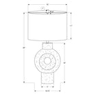 Monarch Specialties - Luminaire - 28 po H Lampe De Table - Résine Beige - Abat-Jour Ivoire / Crème - Contemporain-Dotée d'un interrupteur à bouton rotatif marche/arrêt pour une utilisation sans effort, cette lampe fonctionne avec une ampoule standard de 100 W (non incluse), alliant ainsi fonctionnalité et décoration à la mode
