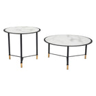 Zuo - Davis Table basse - Blanc/Noir - Ensemble de 2-Garantie limitée de 3 ans