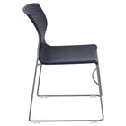 Flash Furniture - Chaise empilable marine à dossier complet de la série HERCULES, cadre enduit de poudre grise, paquet de 5-Capacité de poids de 661 lb