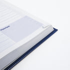 Blueline - 2027 Agenda quotidien avec reliure collée – 8 po x 5 po – Bleu – Bilingue-Section pour numéros de téléphone et adresses