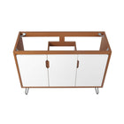 Modway - Energize 48" Armoire de lavabo de salle de bain compatible double ou simple (non inclus) - Blanc cerise-7