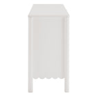 Modway - Emmeline 66" 4 portes festonnées Armoire à buffet - Blanc-Assemblée requise