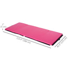 Soozier - Tapis De Gymnastique Pliant 4 pi L x 10 pi L x 2 po P - Tapis D’Exercice Avec Poignées Pour Yoga - Mma - Arts Martiaux - Rose-Surface en cuir PU non absorbant, ignifuge, résistante aux perforations et à la moisissure  