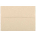  JAM Paper Enveloppes d'invitation parchemin A6 - 4,75 x 6,5 po - Marron recyclé - paquet de 50-Couleur : marron, Les enveloppes présentent une finition parchemin marbré pour une touche élégante